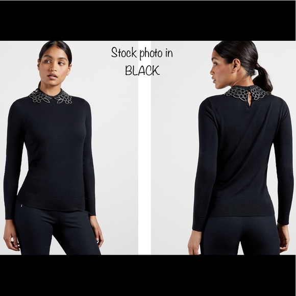 NWT Ted Baker | Azaleo Embellished Jumper Pullover Sweater - Picture 5 of 16